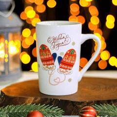 !09 Кружка «Рождественские варежки», 380 мл, 11,5x8x12 см