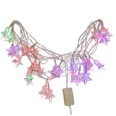 Электрогирлянда разноцветная "Звездочки", L480 W3 H5 см (28 светодиодов, 1 реж свеч)