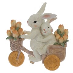 Фигурка декоративная "Зайцы", L12,5 W6 H13 см