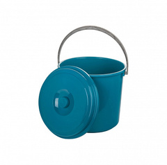 Ведро с крышкой 16л голубое