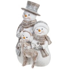 Фигурка декоративная "Снеговики", L12 W9 H16 см