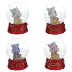 Фигурка декор в стекл шаре "Лошадка", L4,5 W4,5 H5,5 см, 4в.