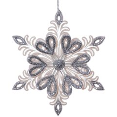 Украшение новогоднее "Снежинка", L11 W3 H11 см