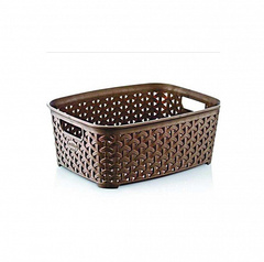 Корзина RATTAN коричневая 19.5х26х9см