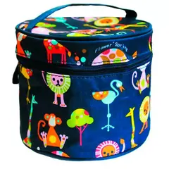 !09 Косметичка женская "Зоопарк" синяя