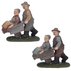 Фигурка декоративная "Бабушка с дедушкой", L15 W7 H15 см, 2в.