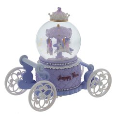 Фигурка декоративная "Карусель" в стекл шаре (муз, подсвет, вьюга, 2xAAA н/п), D8 см, Д17 Ш9 В17 см