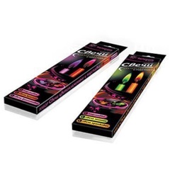 !Свечи цветопламенные 4 штуки 4 цвета(зеленый+оранжевый+красный+фиолетовый)