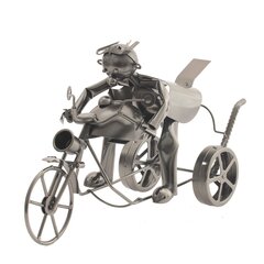 Подставка для бутылки "Мотоциклист", Д42 Ш14,5 В24 см