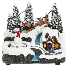 Фигурка декоративная "Рождество" (4 мелодии, подсвет, движ, 3xAA н/п, +USB), L19 W14,5 H17 см