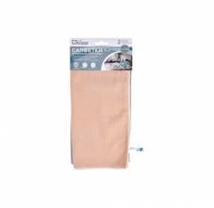 Набор салфеток универсальных из микрофибры 2шт 30х30см плотные