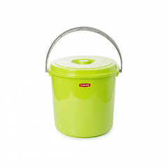 Ведро с крышкой 16л светло-зеленое
