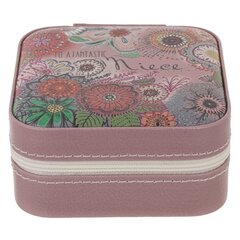 Шкатулка для украшений дорожная, L10 W10 H5 см