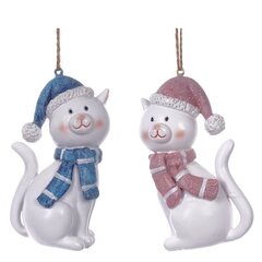 Фигурка декоративная подвесная "Кошка",  L5 W4 H9 см, 2в.