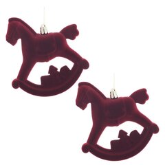 Набор из 2шт, Украшение новогоднее "Лошадка", L10 W5 H11 см