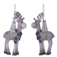 Фигурка декоративная подвесная "Олень",  L5,5 W2,5 H11 см, 2в.