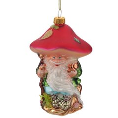 Украшение новогоднее "Гриб", L8 W8 H13 см