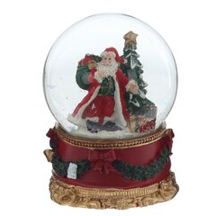 Фигурка декоративная "Дед Мороз" в стекл шаре, D 10 см, L10 W11 H13 см