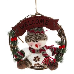 Изделие декоративное "Снеговик", L33 W9 H33 см