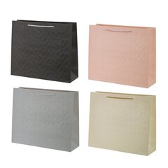 Пакет подарочный (бумага 210г/м2, блок микс 12шт), L39 W11 H30 см, 4в.