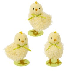 Фигурка декоративная "Цыпленок" (блок 6шт), L7 W5 H10 см, 3в.