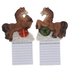 Магнит "Лошадка" с блокнотом, L6 W1,5 H11 см, 2в.