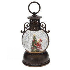 Изделие декоративное "Фонарь" (подсветка, муз, вьюга, 3хААА, н/п + USB), D 10 см, L11 W11 H24 см