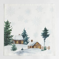 Набор новогодних салфеток "Этель" «Forest animals», 40х40см - 4 шт, хлопок, саржа