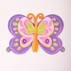 !Набор 2 штуки - Декоративная самоклеющаяся наклейка "Бабочка" , 35,5*25 см.