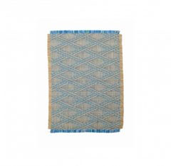 Сервировочная салфетка плетеная ETHNOSTYLE, голубая