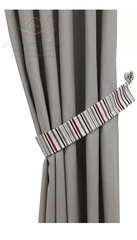!Комплект штор "Бертина" , цвет серый 145*180 см., 2 шт., 2 подхвата,