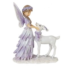 Фигурка декоративная "Фея с олененком", L13 W6 H16,5 см