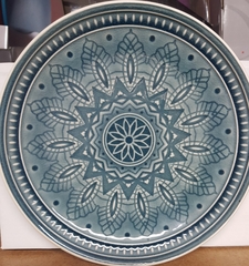 !09 Тарелка десертная Tongo, каменная керамика, диаметр 20,5 см цвет серый