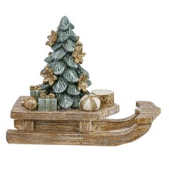 Фигурка декоративная "Елочка на санках", L11 W4,5 H10 см