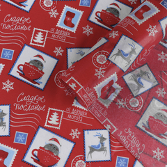 !09 Бумага (набор 10 листов) упаковочная тишью «Сладкое послание», 50 × 70 см.