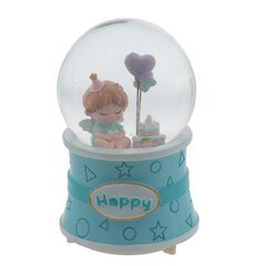 Фигурка декоративная "Ангел" в стекл шаре (муз, подсвет, вьюга, 3xAAA н/п), D10 см, Д11 Ш11 В16 см