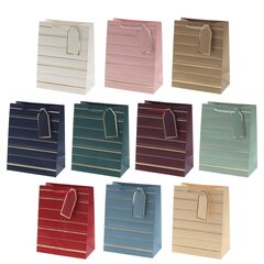 Пакет подарочный (бумага 210г/м2, блок 12шт), L18 W10 H23 см, 10в.