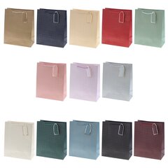 Пакет подарочный (бумага 210г/м2, блок 12шт), L26 W12 H32 см, 14в.