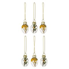 Набор из 6-ти изделий декоративных подвесных "Яйцо пасхальное" (3*5,5), L12 W11 H3,5 см