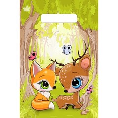 !Пакет "Волшебный лес", 20 штук полиэтиленовый, с вырубной ручкой, 20 х 30 см, 30 мкм