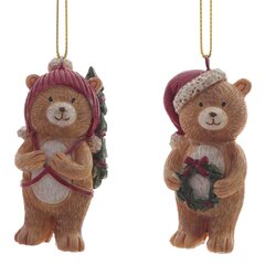 Изделие декоративное подвесное "Медвежонок", L3,5 W3,5 H7 см, 2в.