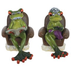 Фигурка декоративная "Лягушка", Д8 Ш13 В10 см, 2в.