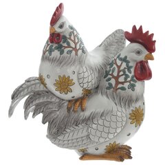 Фигурка декоративная "Петух с курицей", L23 W11,5 H26 см