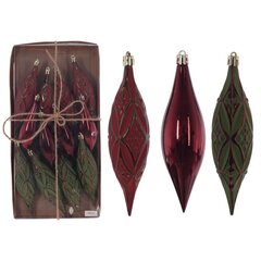 Набор из 12-ти шт: Украшение новогоднее "Капля", L33 W4 H16 см