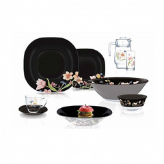 Набор столовый CARINA MINUET BLACK 44 предмета