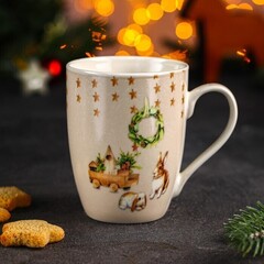 !09 Кружка «Новогоднее настроение. Зайки», 350 мл