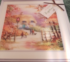 !09 ОТКРЫТКА 3D "От души Поздравляем!" 15x15 см.