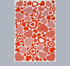 !Пакет подарочный 20 штук "Любовь", с клапаном, 17 х 22/5