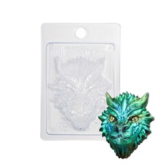 !09 Форма для шоколада пластиковая «Брутальный дракон», размер изделия 9,5×8×3 см, цвет прозрачный