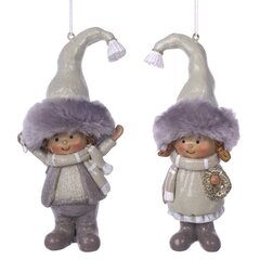Фигурка декоративная подвесная "Дети",  L6 W5 H13 см, 2в.